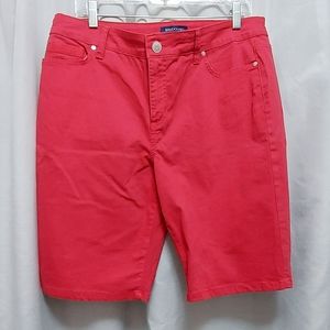 BANDOLINO red Bermuda shorts